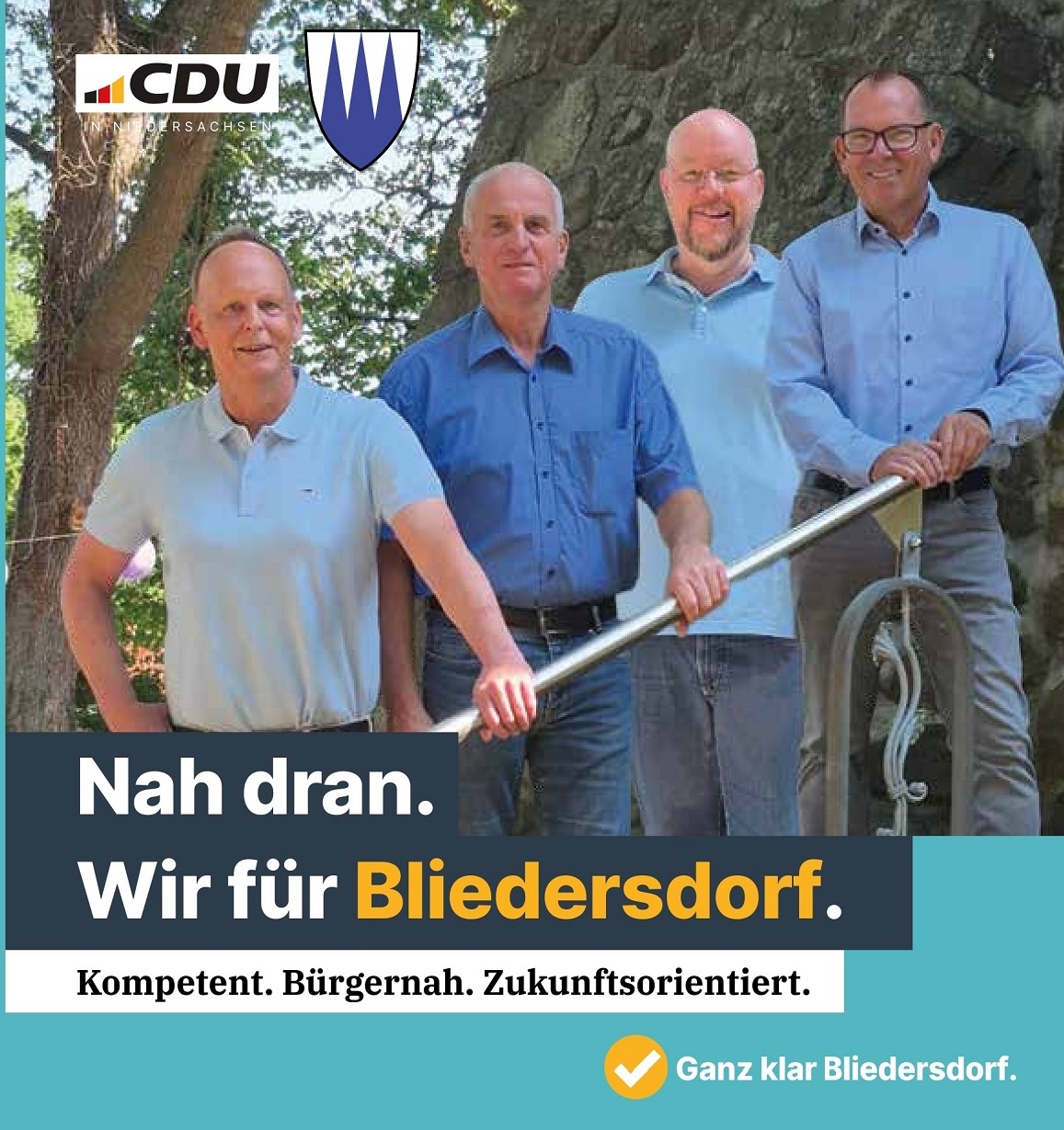 die CDU Kandidaten für den Gemeinderat in Bliedersdorf