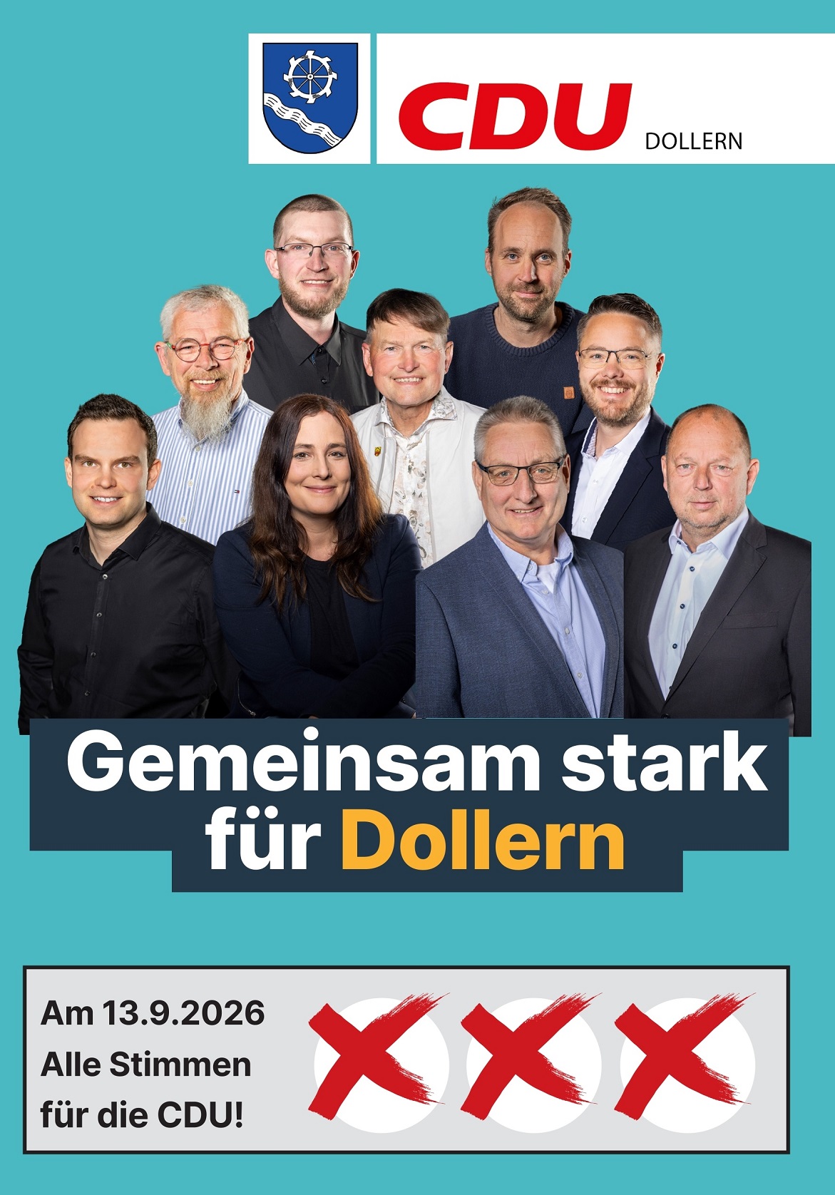 die CDU Kandidaten für den Gemeinderat in Dollern - sprechen Sie mit uns !